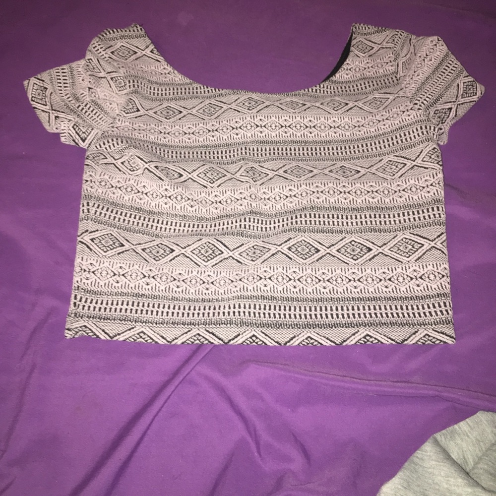 Purple crop top